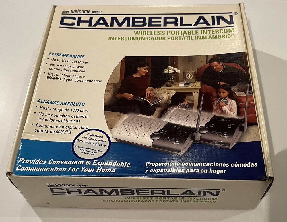 2 Chamberlain Wireless Portable Intercoms Communication Intercom Home LSIA LSIS