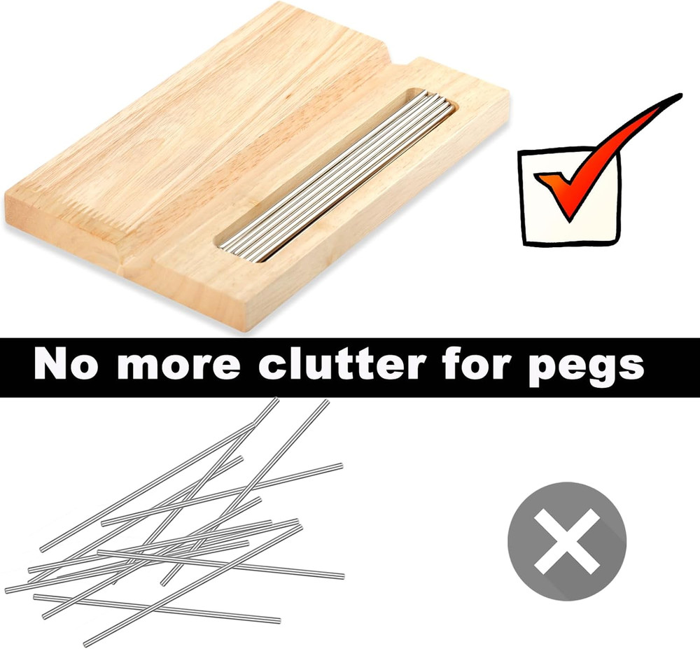 Blocking Boards for Crochet Projects, 8.5" Crochet Blocking Board with 15 Peg...