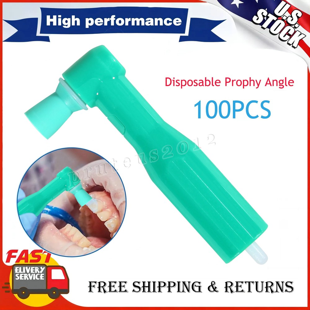 100Pcs Dental Disposable Prophy Angle Top Quality Prophy Angles Soft Cups