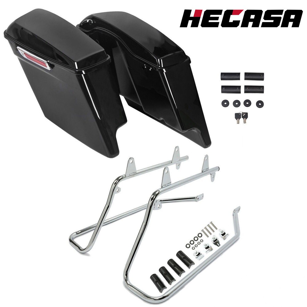 For Harley Softail 84-2017 5" Stretched Extended Saddle bags Conversion Brackets