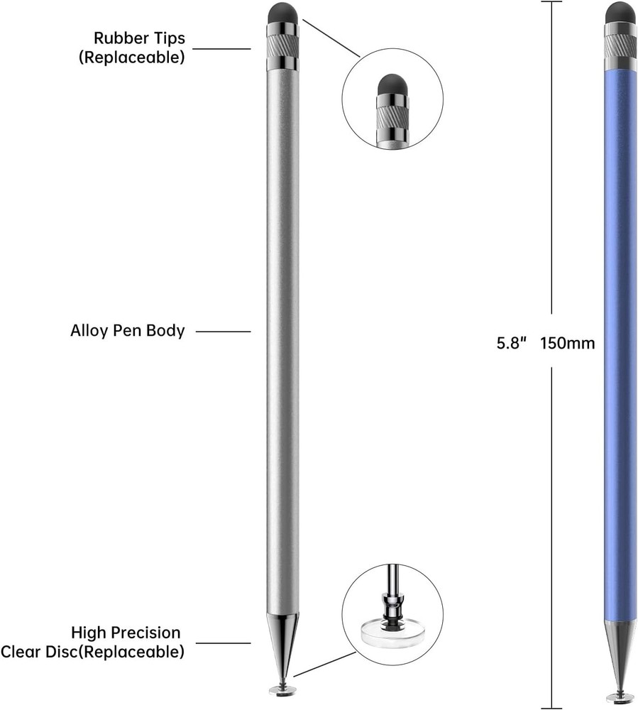 5-Piece High-Precision Touchscreen Stylus Set