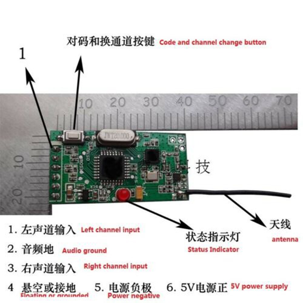 1pair 2.4G NRF24L01 Wireless Digital Audio Transceiver Module Transmitter Wifi