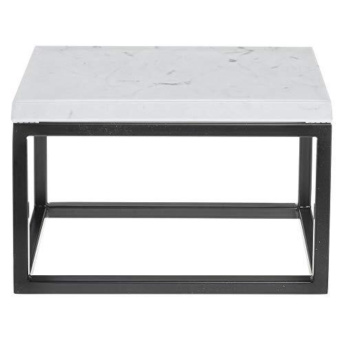 HUBERT® Black Display Riser with Marble Top - 7"H