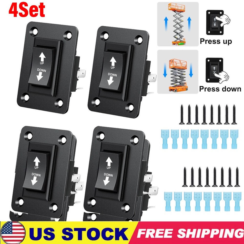 30A DPDT Momentary Reverse Switch Up Down Polarity Reverse Switch for Trailer 4x