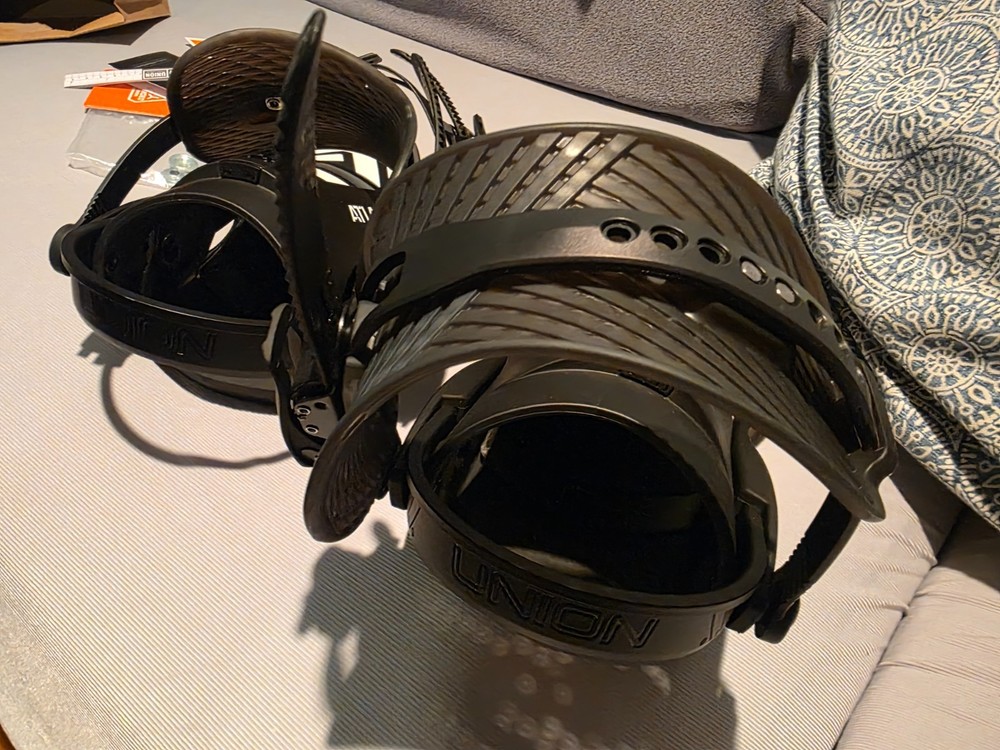Union Atlas Pro Bindings Black/White Size Large