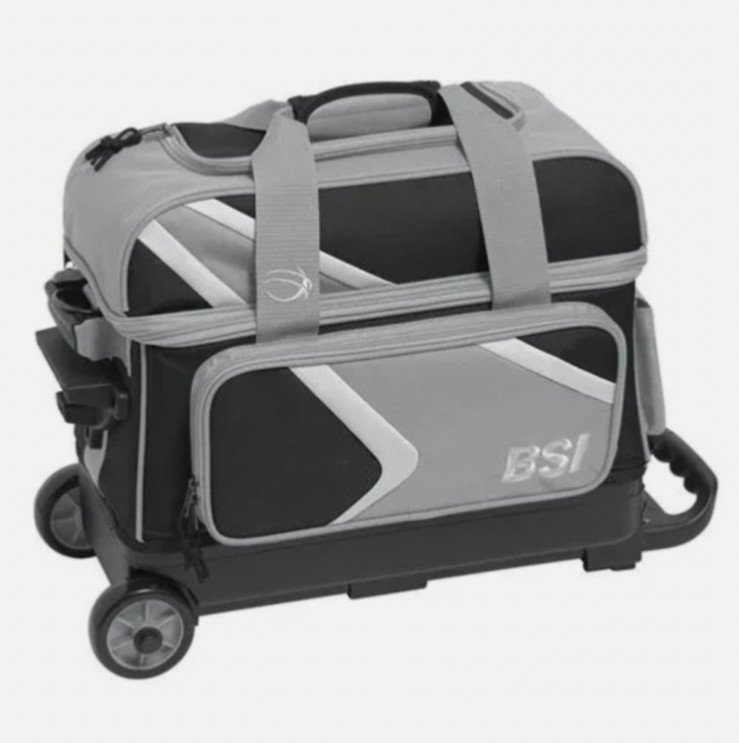 BSI Dash 2 Ball Double Roller Grey Bowling Bag