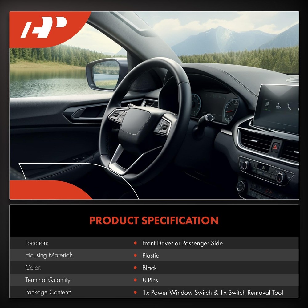 Power Window Switch For Sonic 2017-2020 Regal 2012-2017 Front Left Driver Side