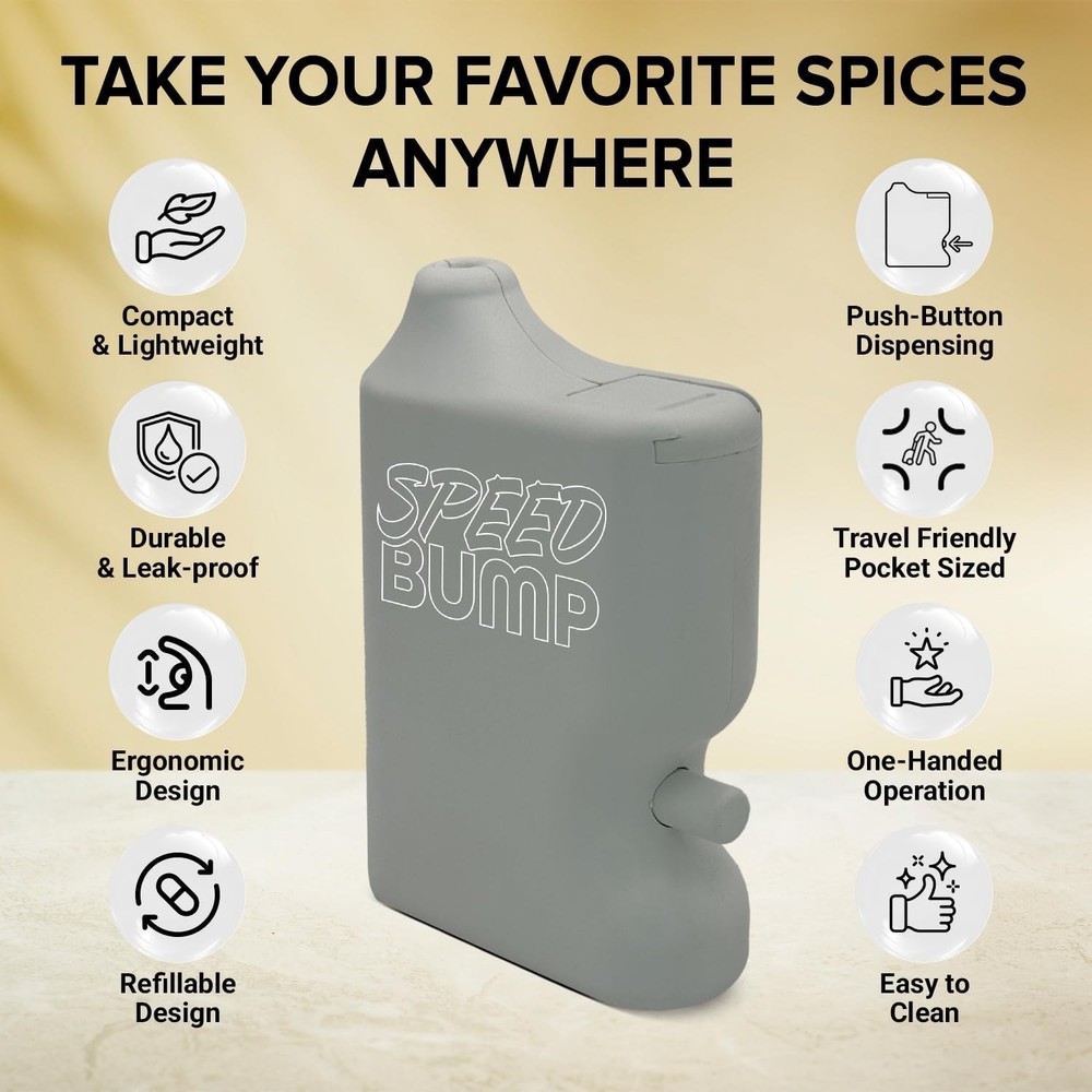 Portable Pepper Shaker (White)- Versatile SnuffBulletSniffer, Multi Fast Ship