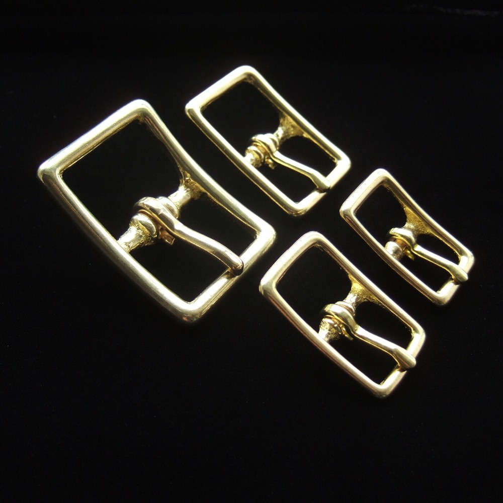 Solid Brass Bridle Middle Bar Buckle 1/2" 5/8" 3/4" 1"