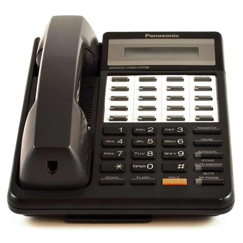 Fully Refurbished Panasonic KX-T7030 Speaker Display Phone (Black)