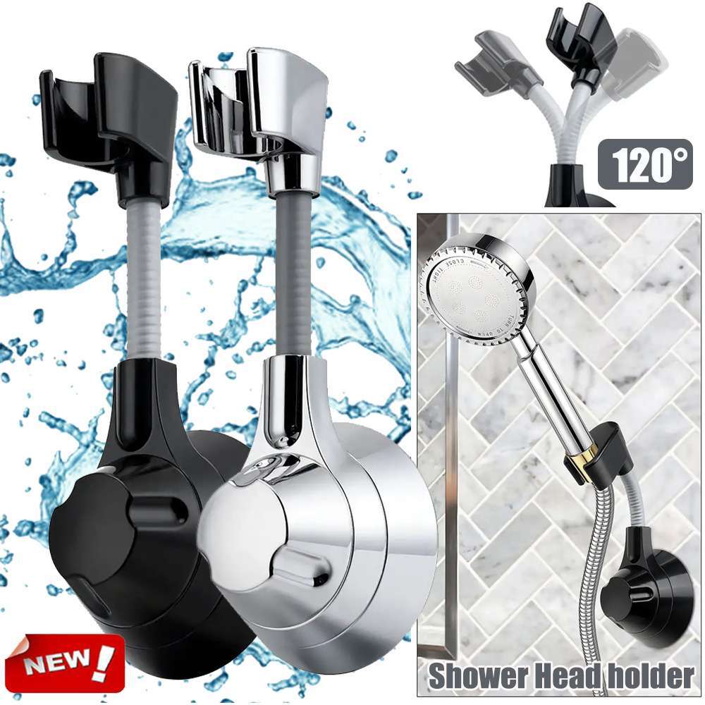 Adjustable Shower Head Holder Suction Cup Handheld Wall Mount Bathroom Bracket