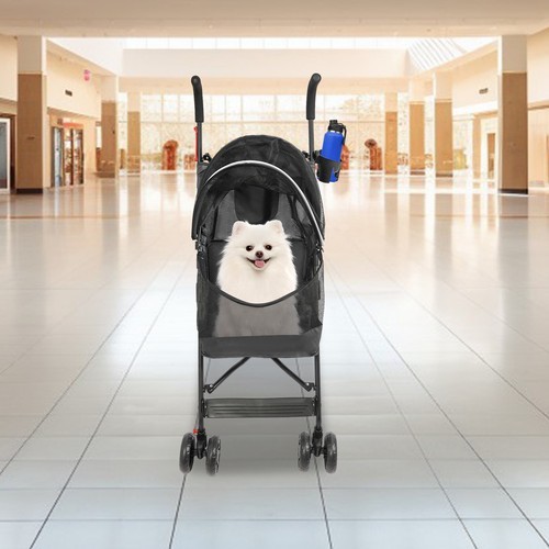Foldable Pet Travel Stroller Pet Stroller Small & Medium-Size Dogs/Cats Stroller