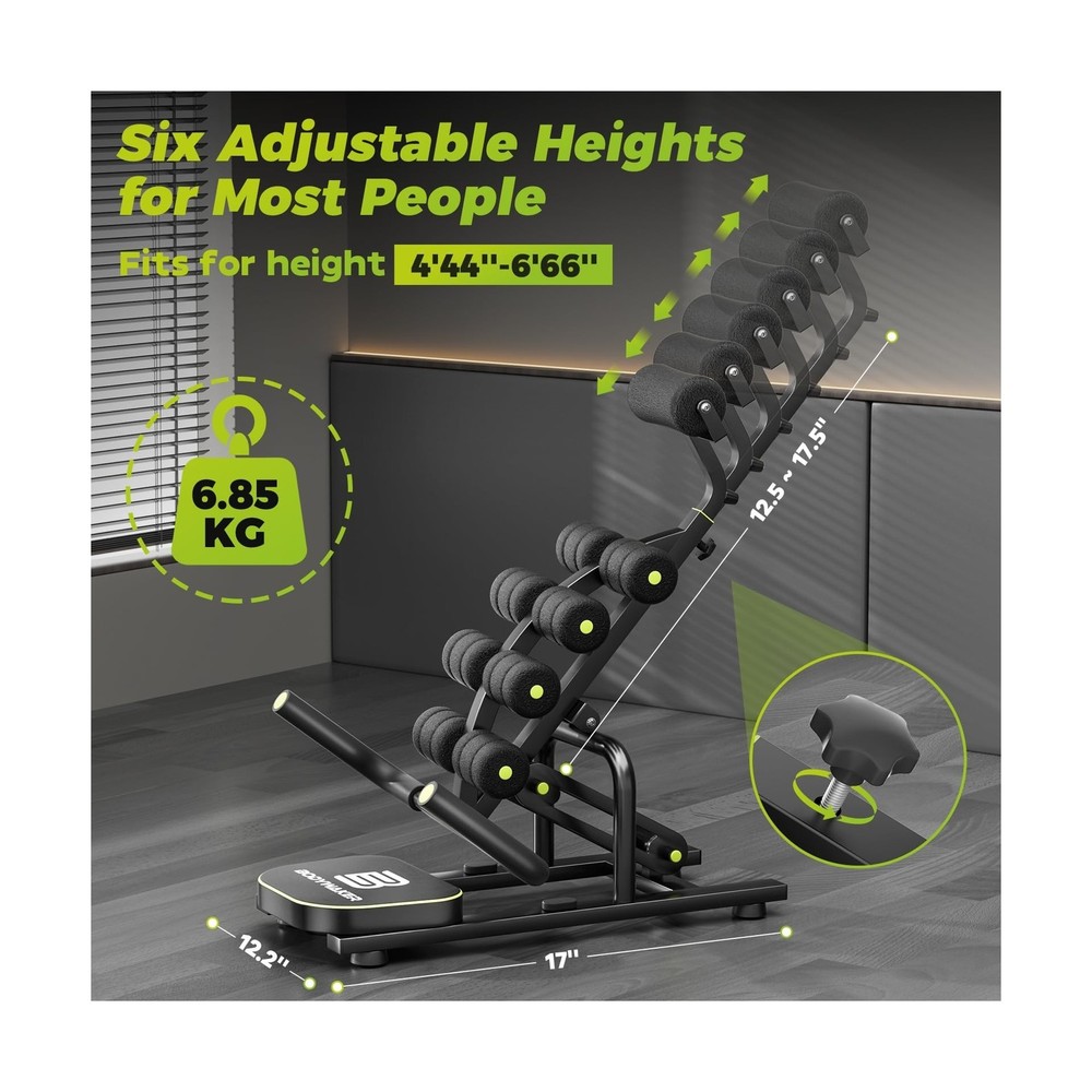 Mini Inversion Chair for Back Pain Relief, Compact Foldable Back Stretcher wi...