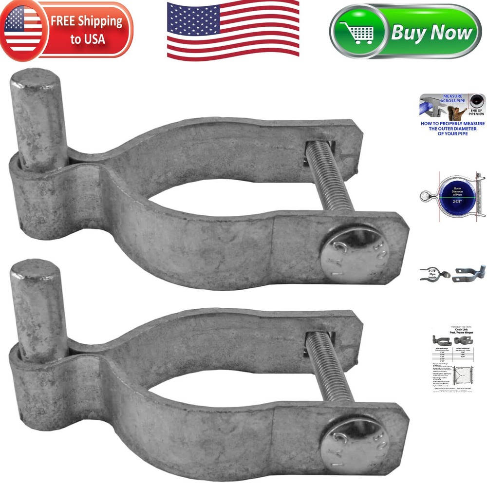Reliable Galvanized Chain Link Gate Post Hinges - Smooth Operation Design
