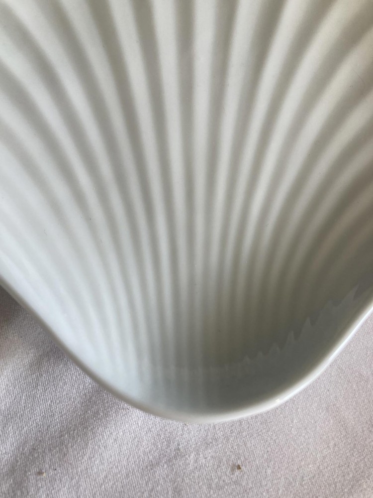 Vintage White Seashell Serving Dish