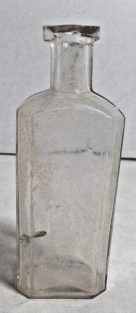 Medicine bottle unmarked bottle antique EMPTY