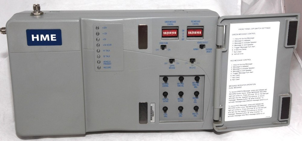 HME Wireless IQ BASE 6000 Drive Thru Intercom System Base Station & Power Supply