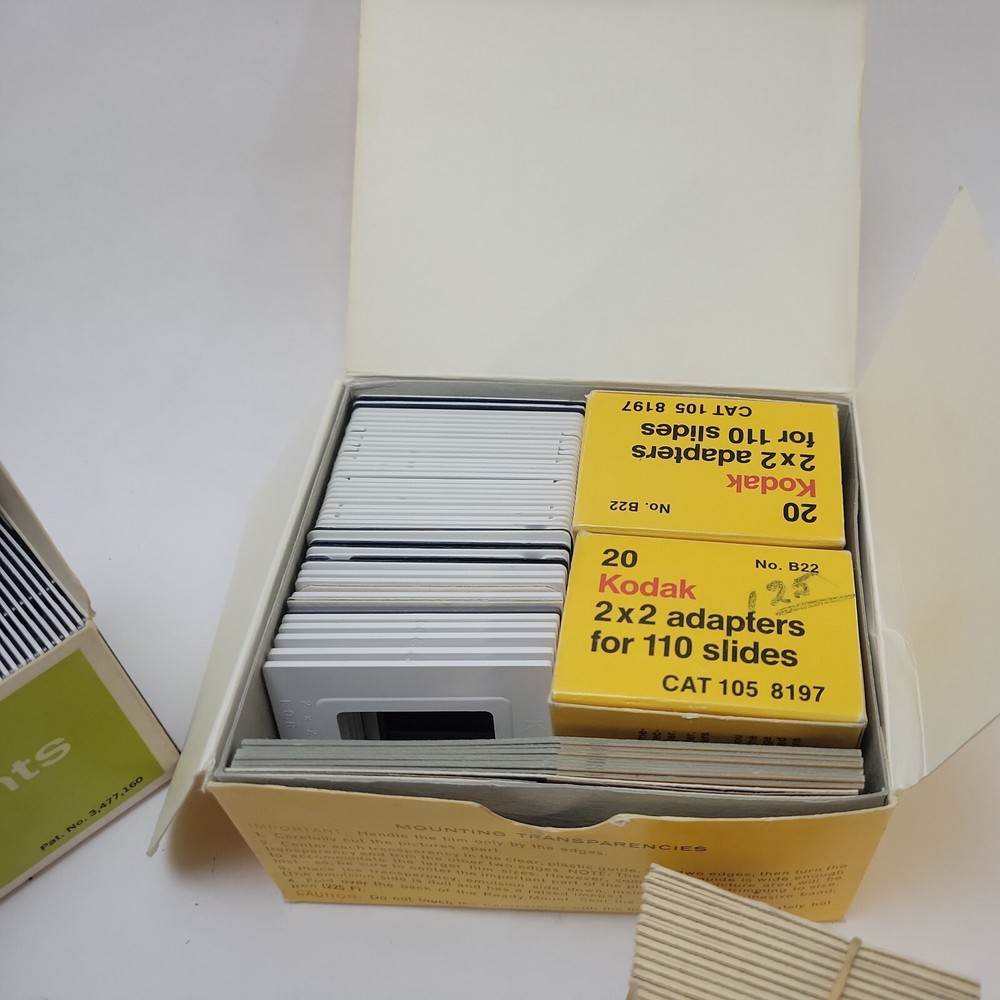 Assorted Slide Mounts and Storage Box Dividers