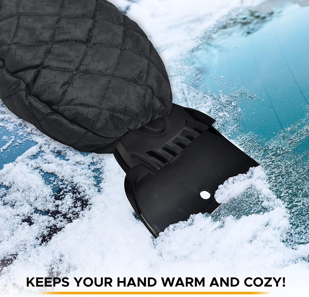 EcoNour Ice Scraper Mitt for Car Windshield