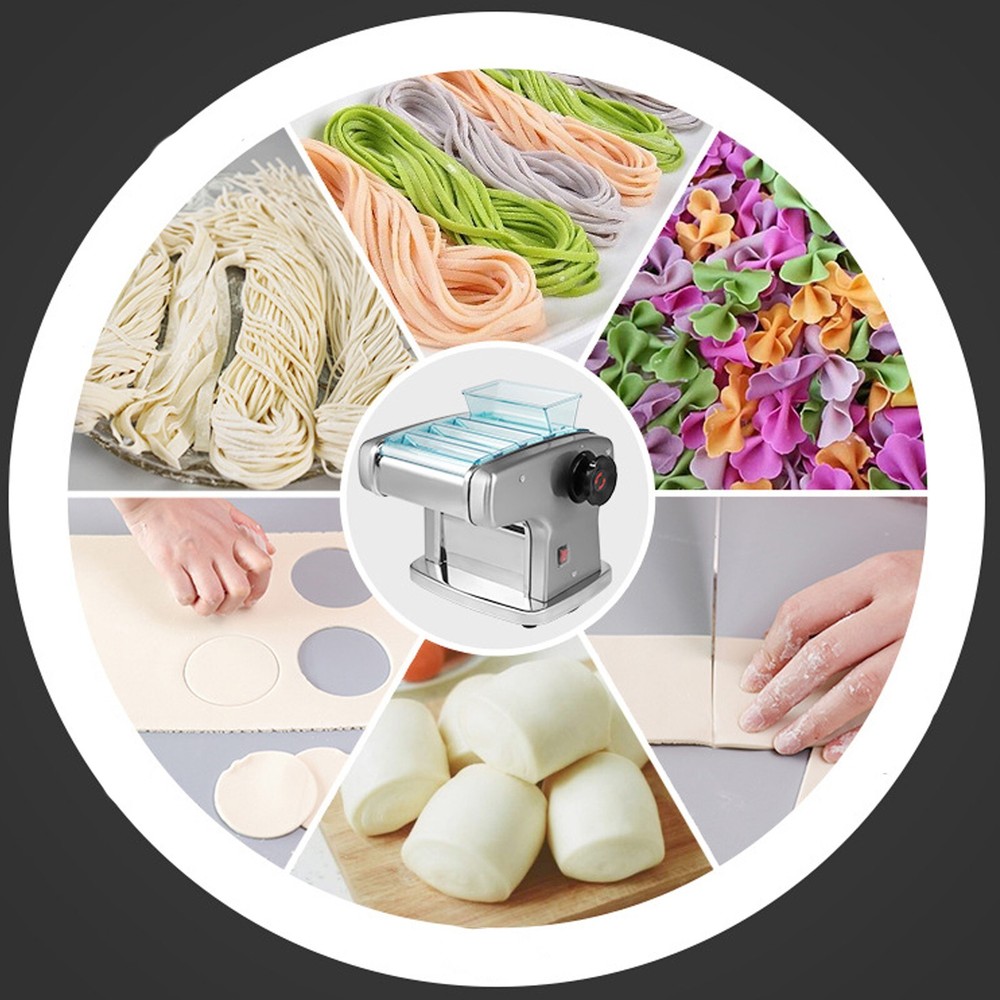 110V Electric Fresh Pasta Maker Machine Noodle Rollers Cutter Pasta Makers