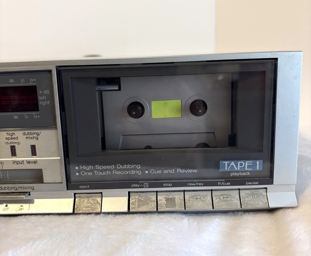 Technics Stereo Double Cassette Deck Model RS-B11-W Tested, Fully Functional