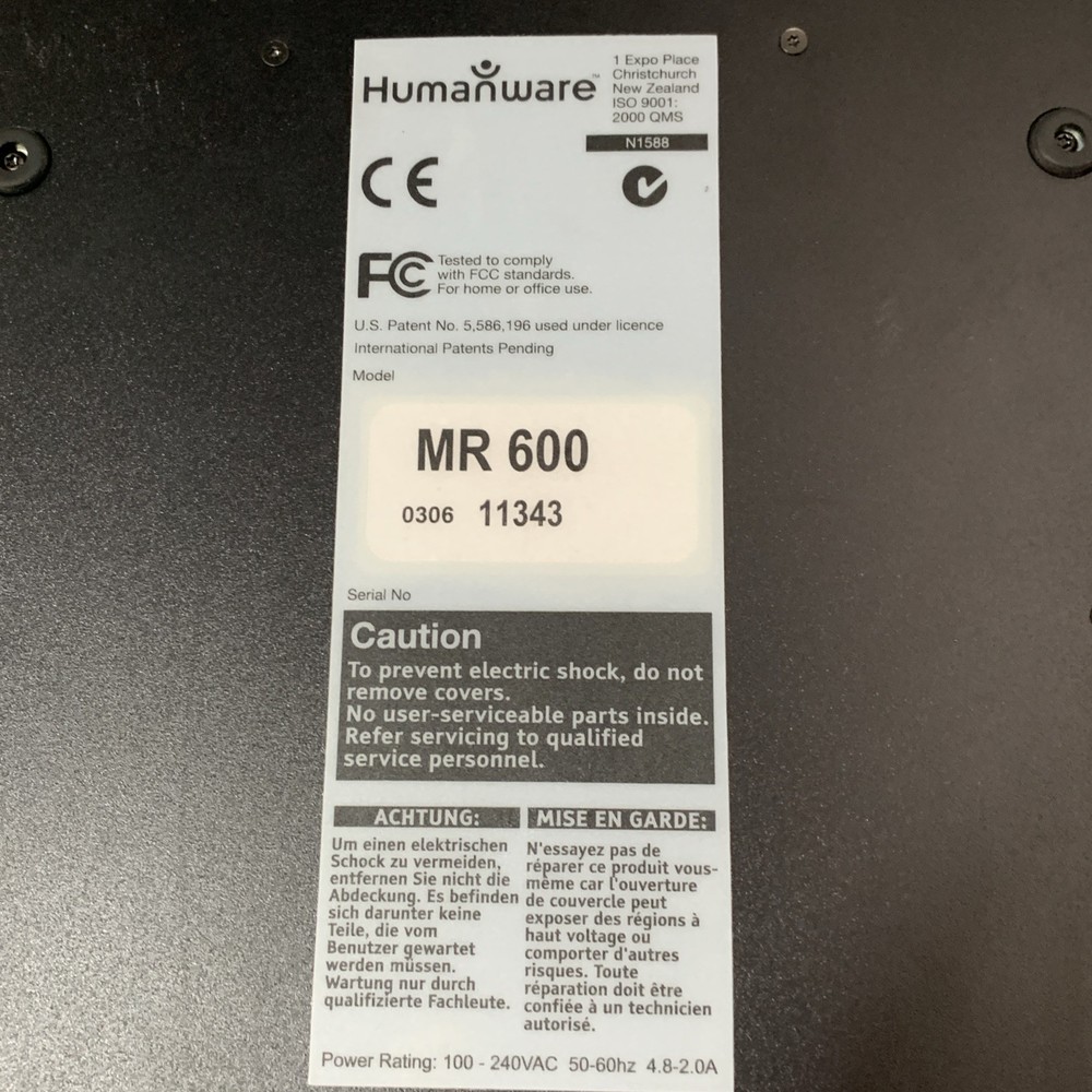 Humanware Low Vision Video Magnifier MyReader MR600 No Remote