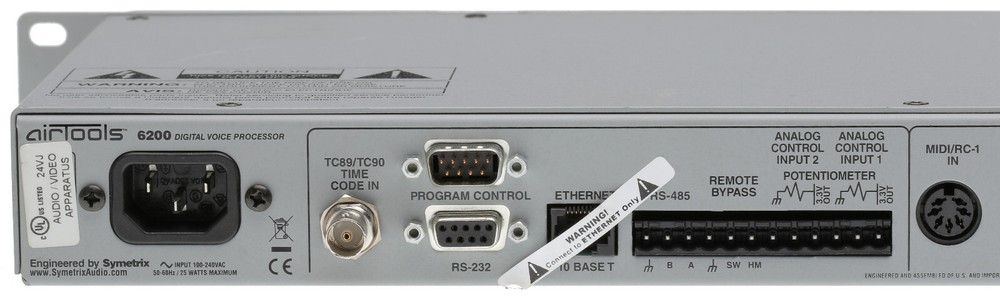 Airtools Symetrix 6200 Digital Mic Preamplifier Voice Speech Processor Voiceover
