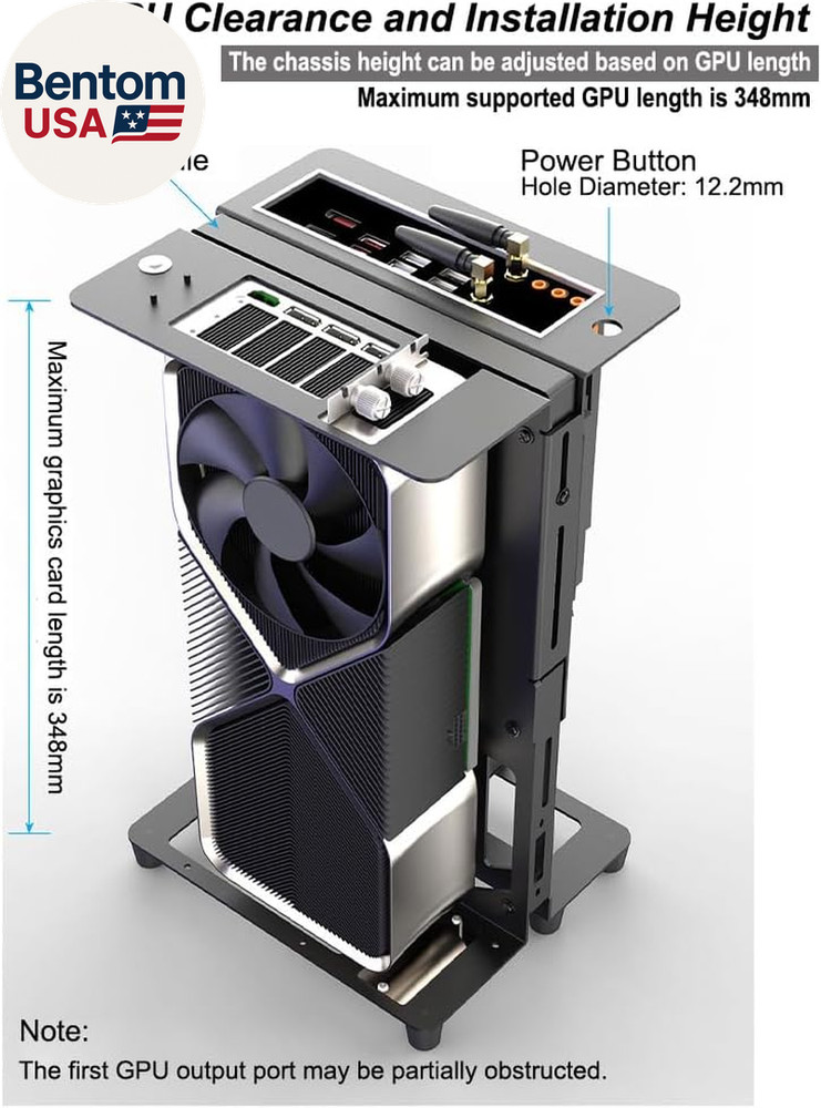 PC Creative Assembly Frame Test Bench，Diy Computer Case PC Frame Desktop Chassis