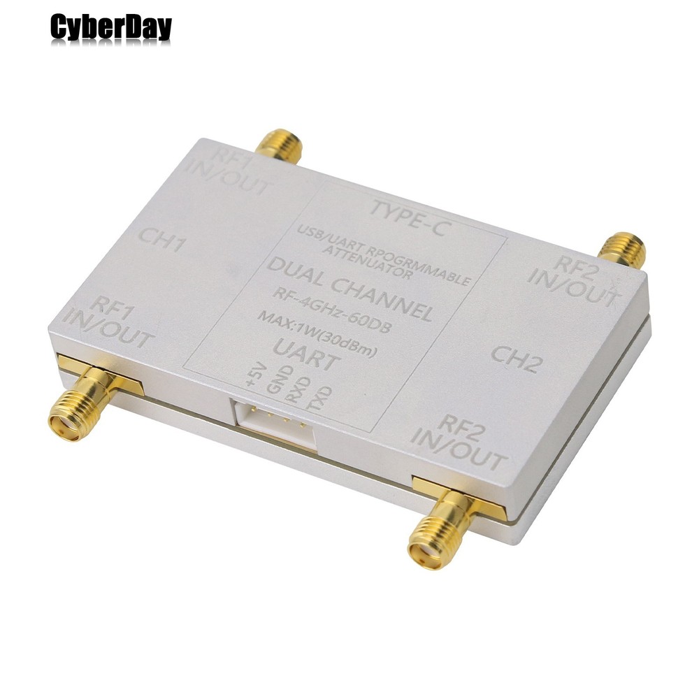 RF-4GHz-60DB Programmable Attenuator RF Attenuator (Main Unit + Cable) for PC