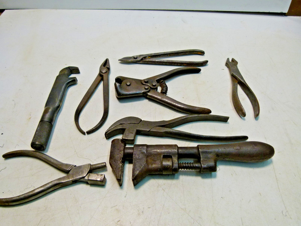 VINTAGE ADJUSTABLE SPANNERS ECT ECT 8 PIECES VARIOUS MAKES.