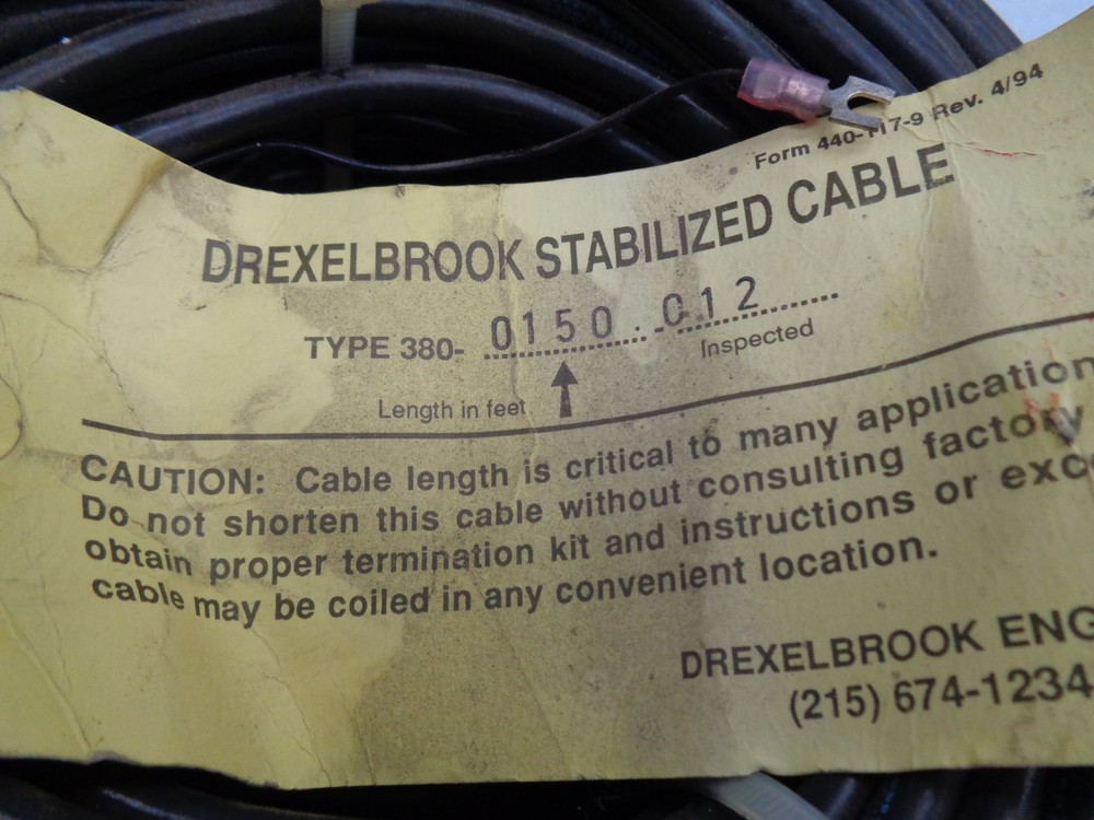 DREXELBROOK 380-0150-012 CABLE UNMP