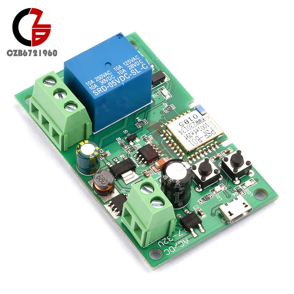 DC 5-12V Self-locking WiFi Wireless Smart Switch Home Relay Module