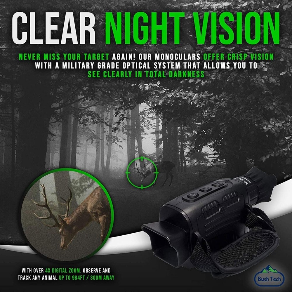 Night Vision LCD Digital Screen Binoculars Goggles 32GB Monocular Infrared