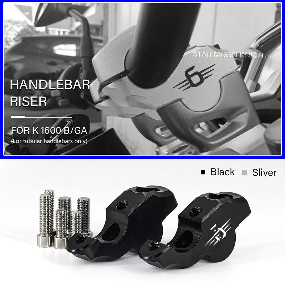 Handlebar Riser Clamp For BMW K 1600 B GA Handle Bar Extend Adapter 28mm Mount