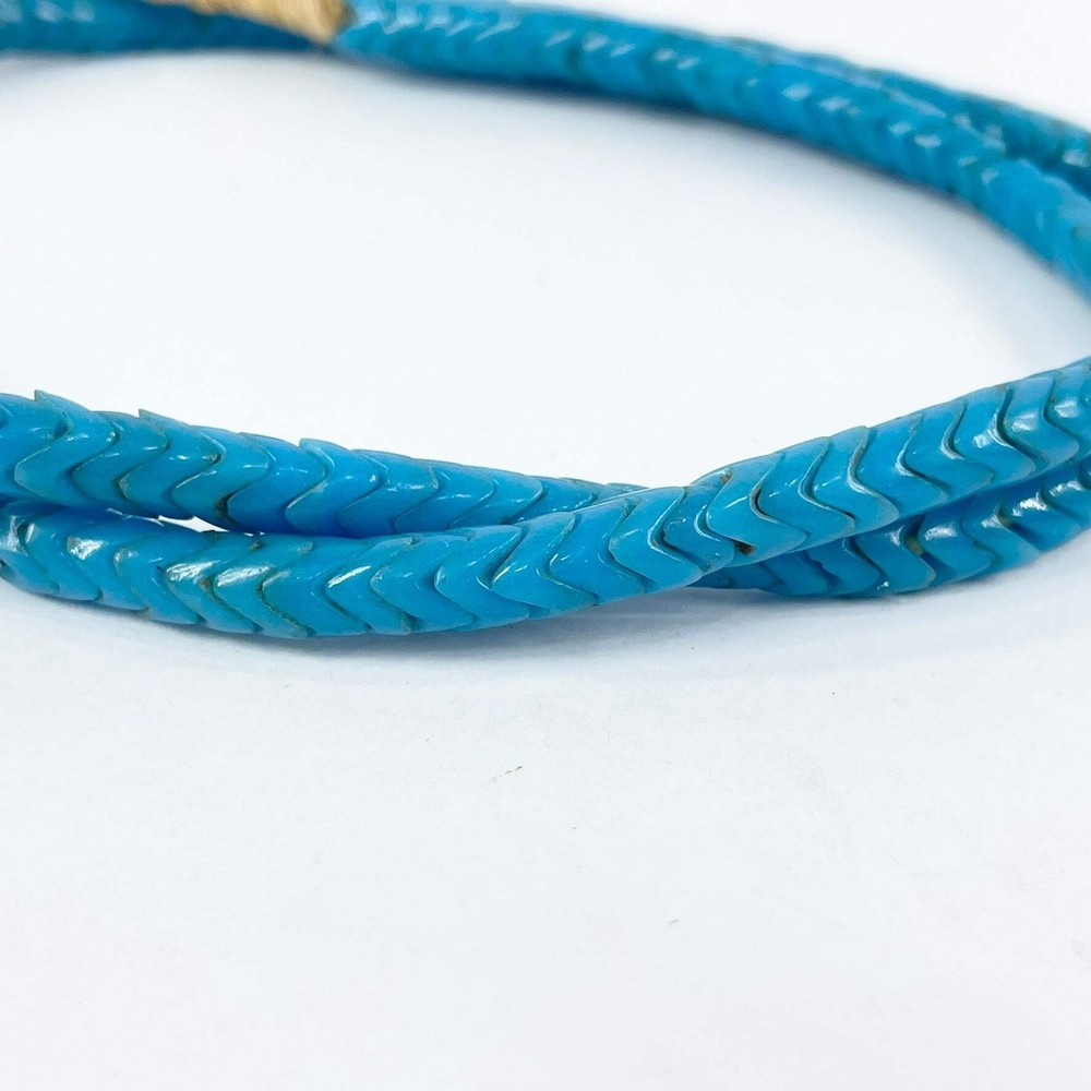 Interlocking Snake Beads Turquoise Bohemian