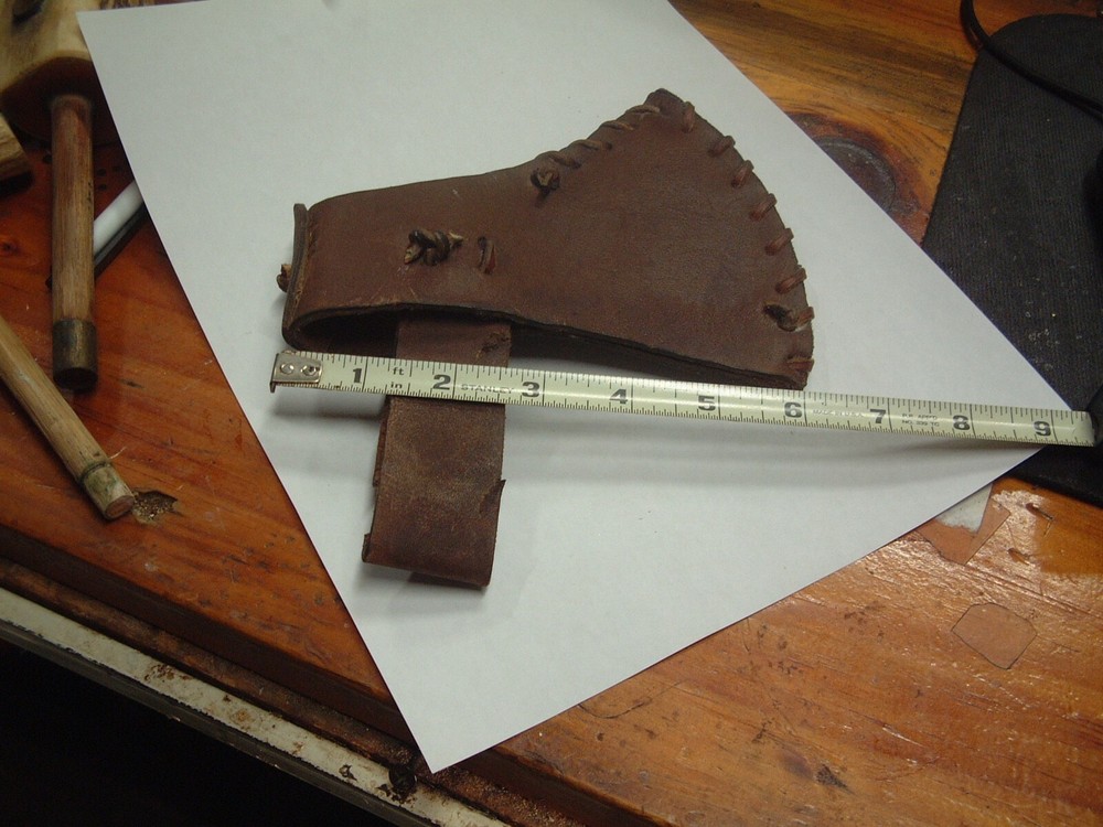 Primitive Handcrafted Leather Axe Sheath Protector Camping Axe Handle Guard