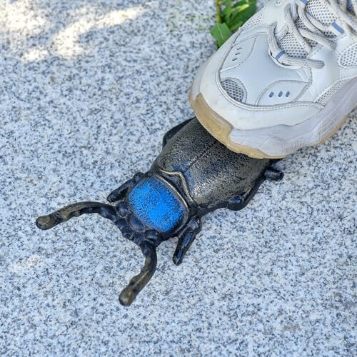 Sungmor Cast Iron Boot Jack Rustic Beetle Garden Decor Statue Boot Remove Helper