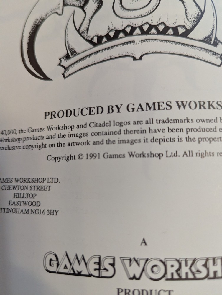 OOP Citadel / Warhammer 40k / Rogue Trader Space Orks 'Ere We Go Workshop Book