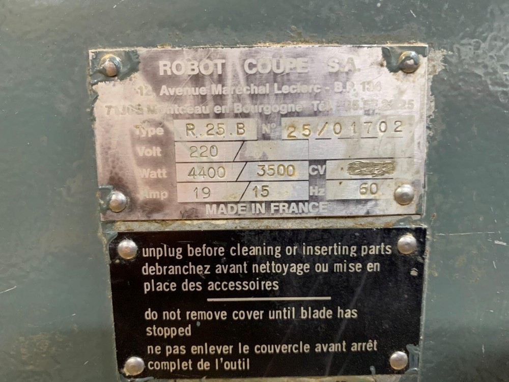 Robot Coupe R25B Cutter Mixer