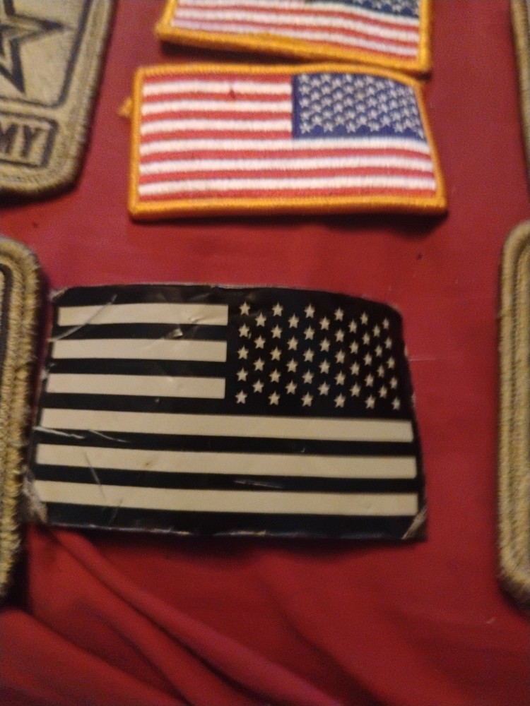 Army Patches And A Hat