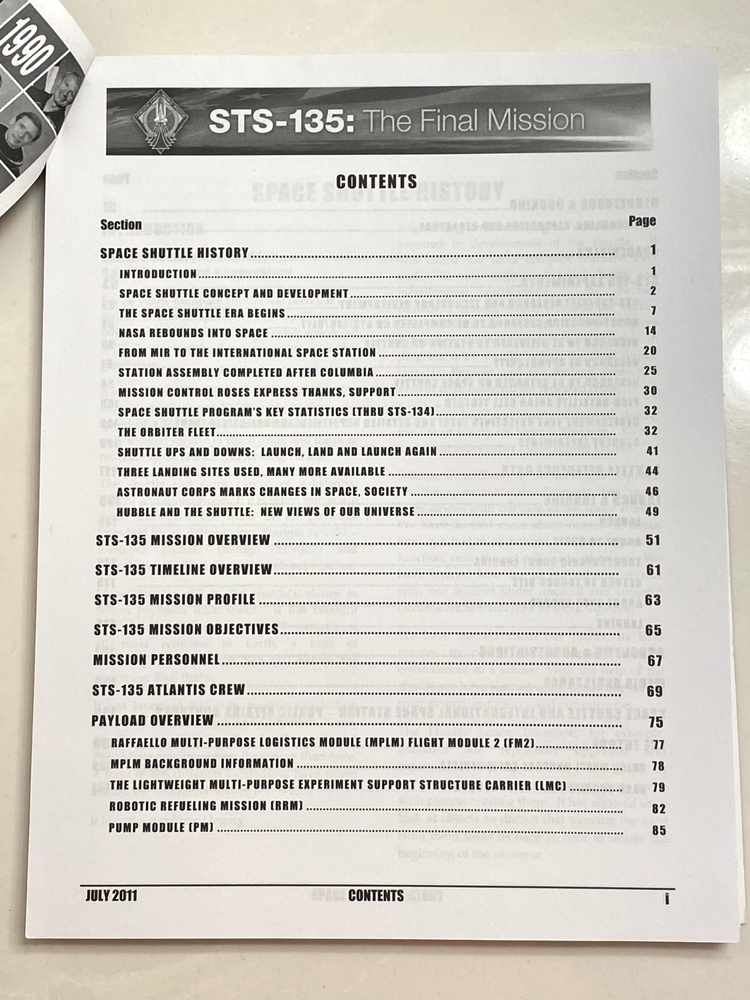 NASA Space Shuttle Program STS-135 : The Final Mission PRESS KIT July 2011