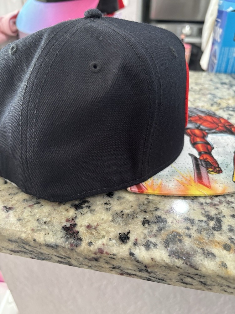 Marvel Deadpool Black Snapback Hat One Size RN#115665 Main Character Deadpool