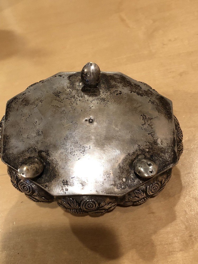 Continental Antique Silver Decorative Box