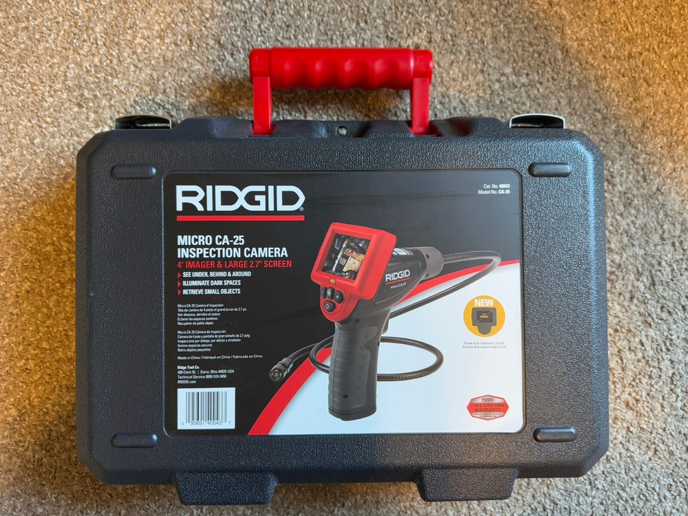 Rigid CA-25 Cordless Micro Visual Inspection Diagnostic Handheld Camera Boroscop