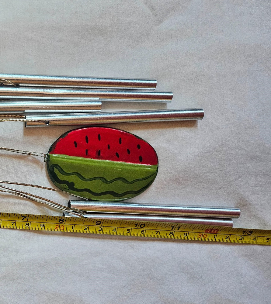 Watermelon Windchimes with Ceramic Watermelon Chimes
