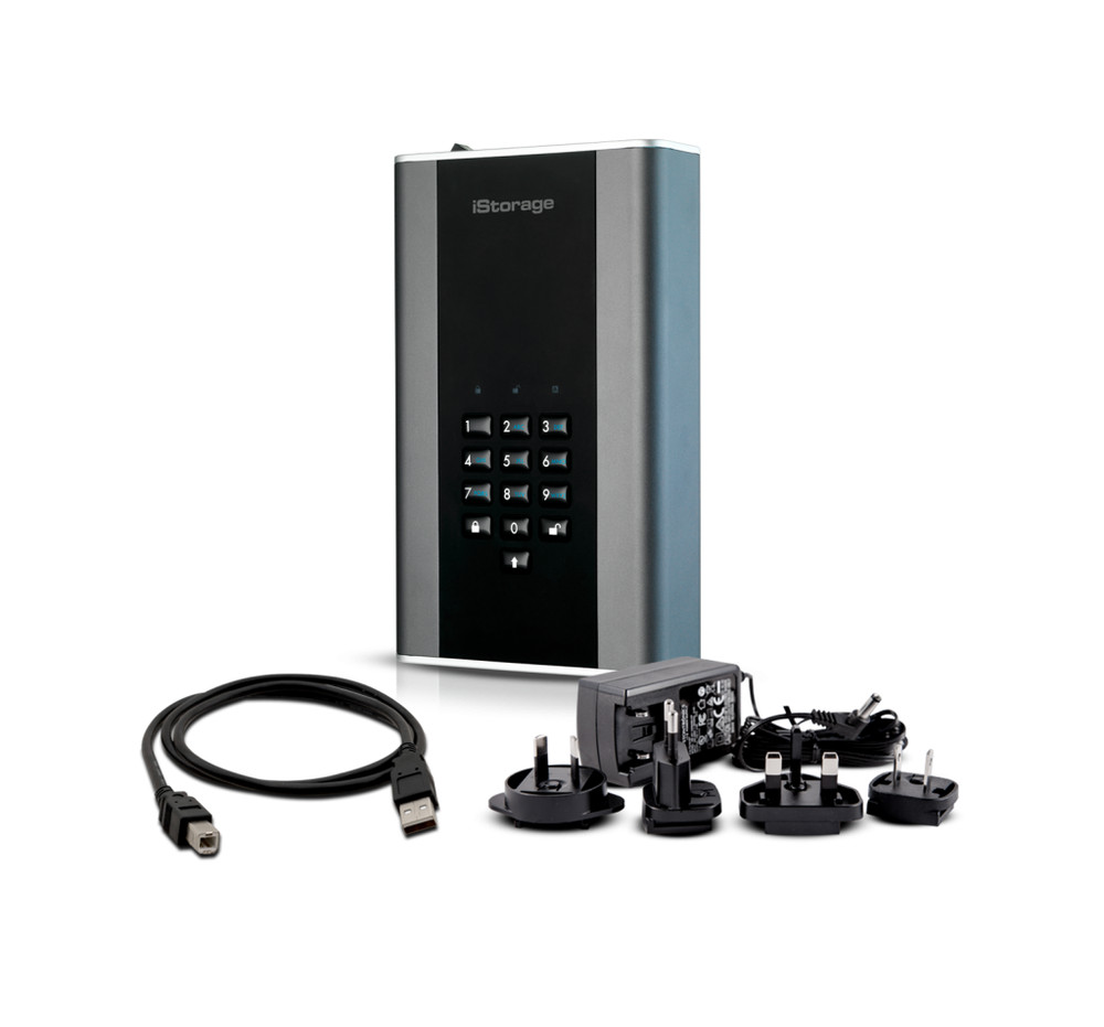 iStorage diskAshur DT2 256-bit 2TB USB 3.1 SECURE ENCRYPTED DESKTOP Hard Drive