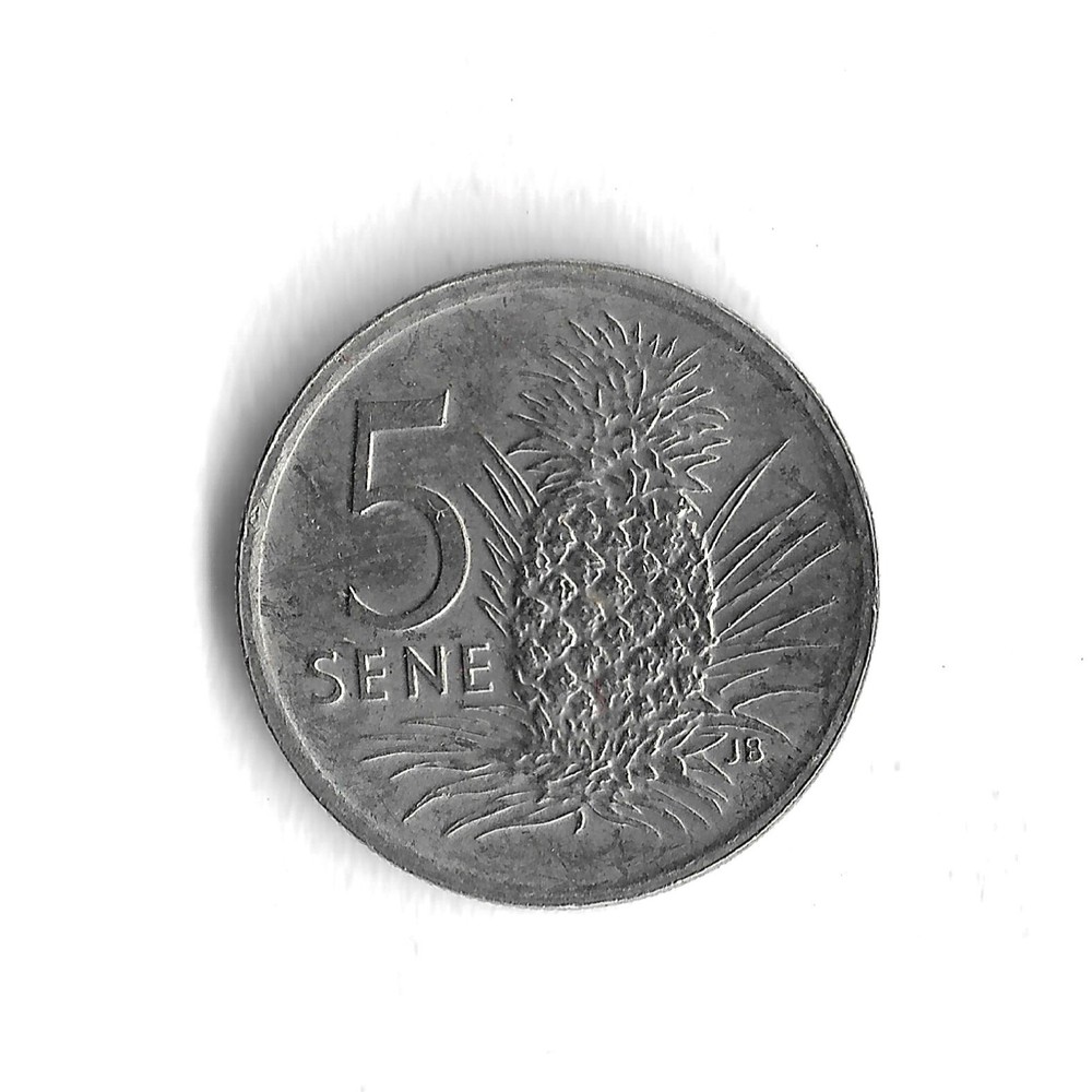 2000 Samoa 5 Sene World Coin - KM# 14