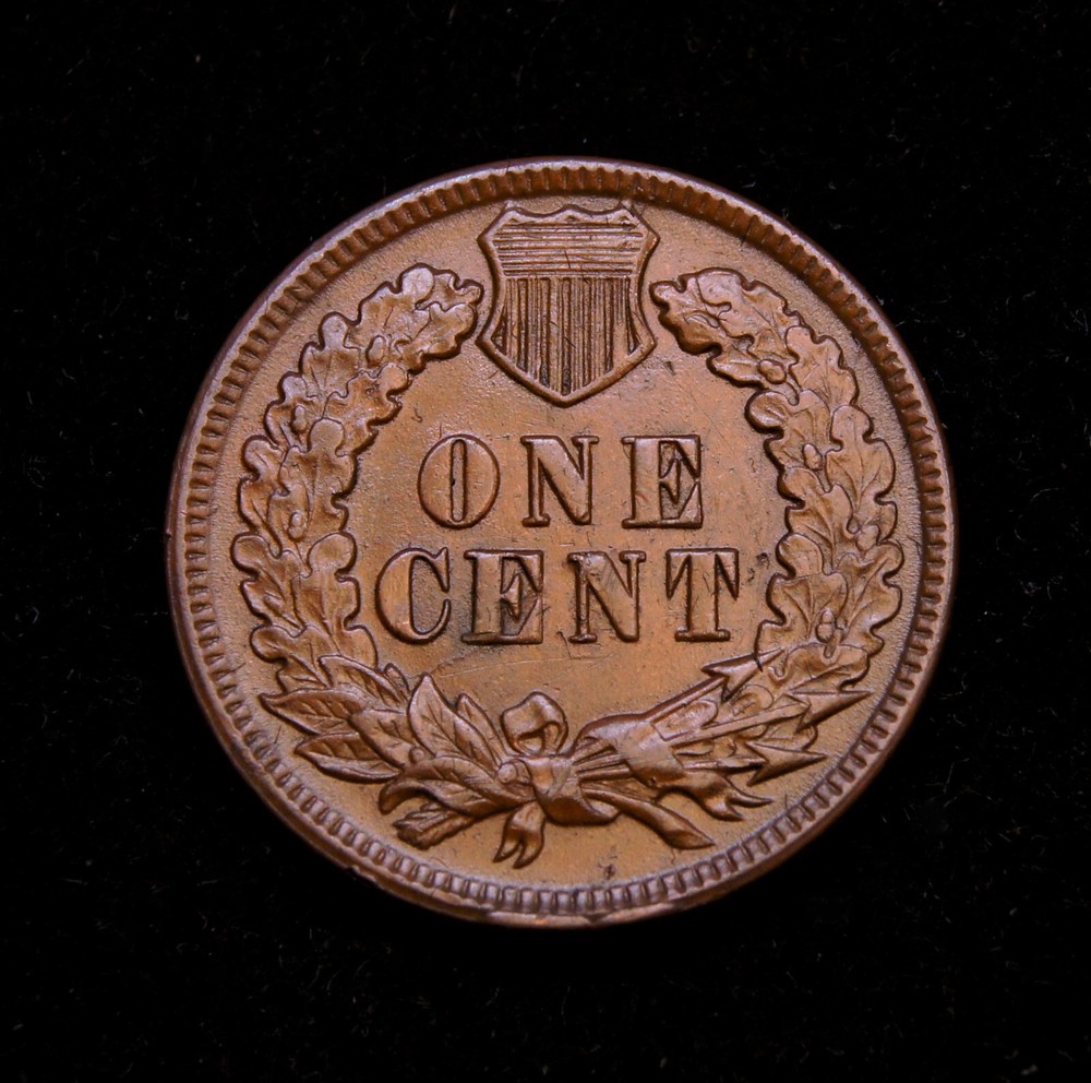 1891 Indian Head Cent AU