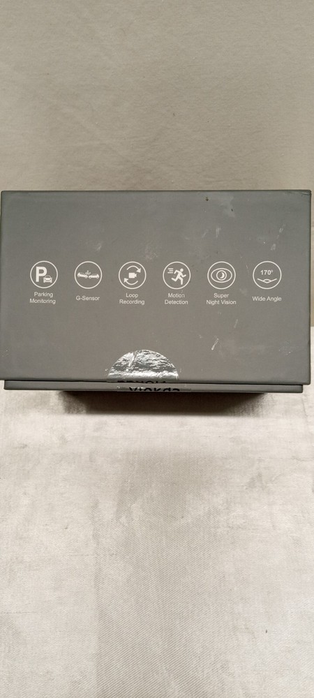 Front & Inside dual dash cam VOLKDA V50 Open Box