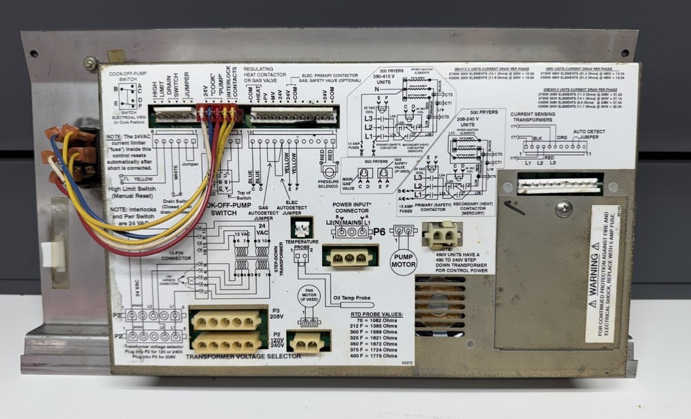 Henny Penny CFA Touchswitch Angled Control Panel - Genuine - Good Used